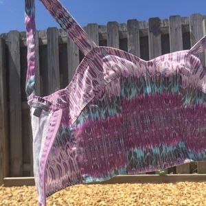 Charolette Russe crop top! Purple tie dye design